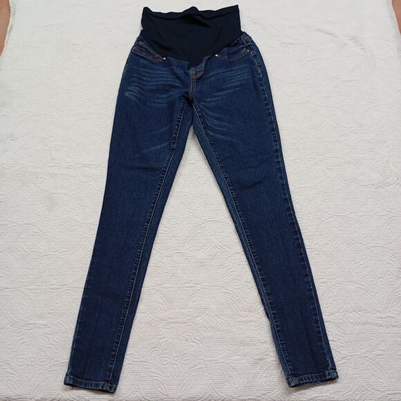 Hybrid & Company Womens Maternity Jeans SZ S (6) Super Comfy Stretch Medium Wash - Picture 4 of 11